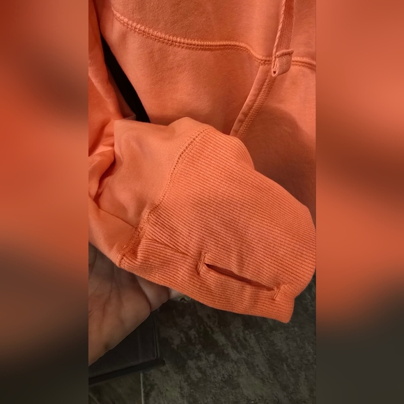 Hoodie - Zella Vibrant Pink Orange  Zip Up With Pockets Size XL - Picture 5 of 5